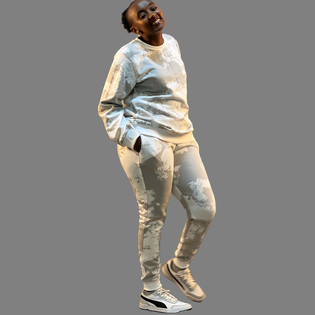 Women Camo Sweatsuit (White)