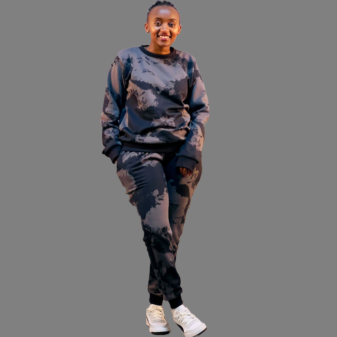 Women Camo Sweatsuit (Black)