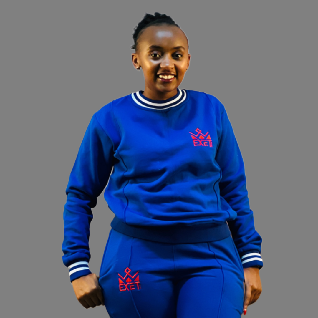 Royal blue sweatsuit womens online