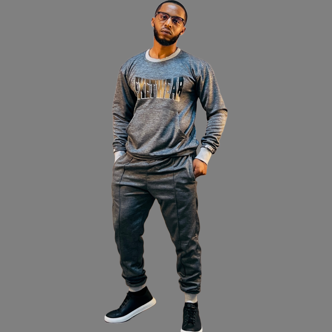 Men Tech Fleece sweatsuits (Grey)