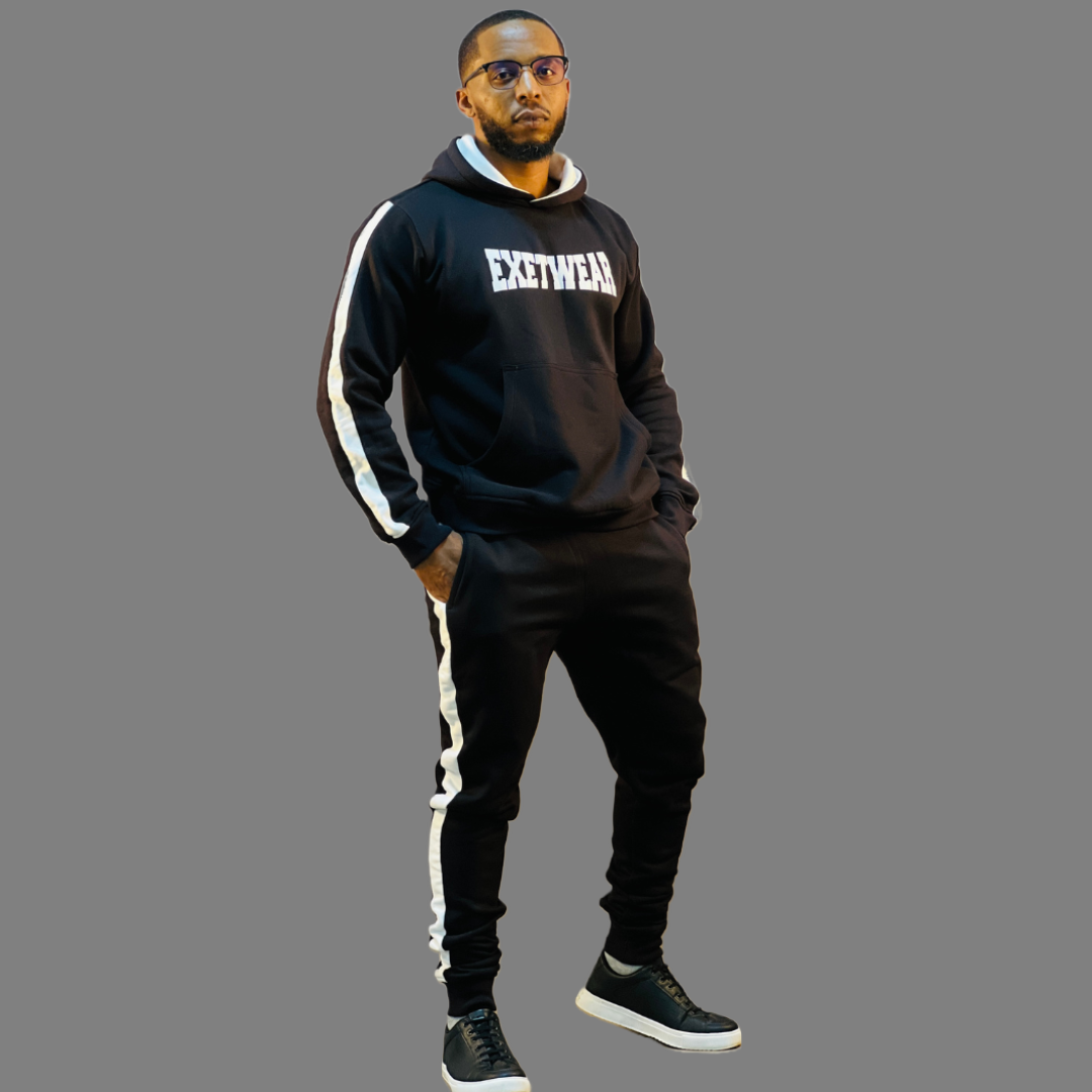 Men Sweatpants (Black/white)