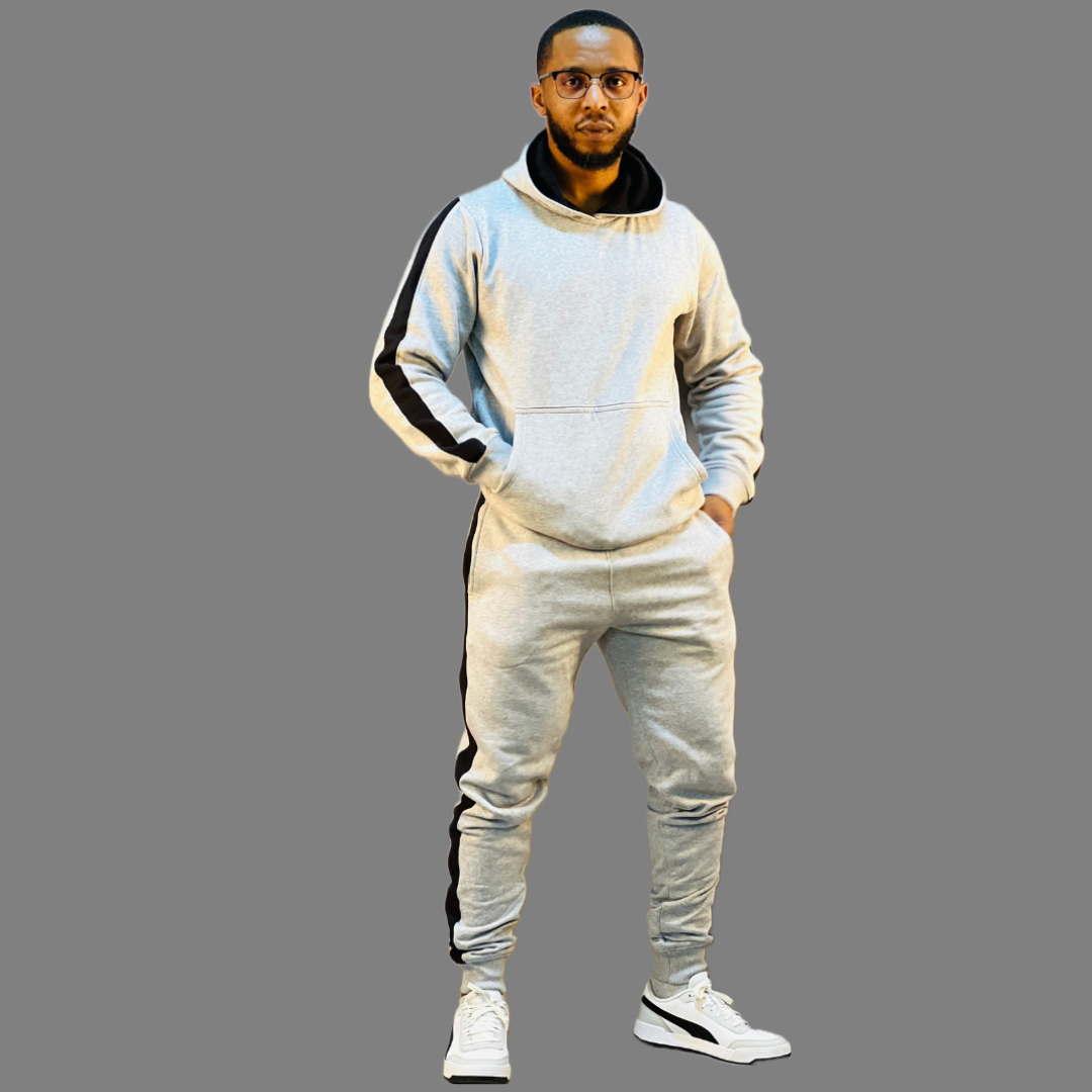 Men Hoodie set (Ash Grey)