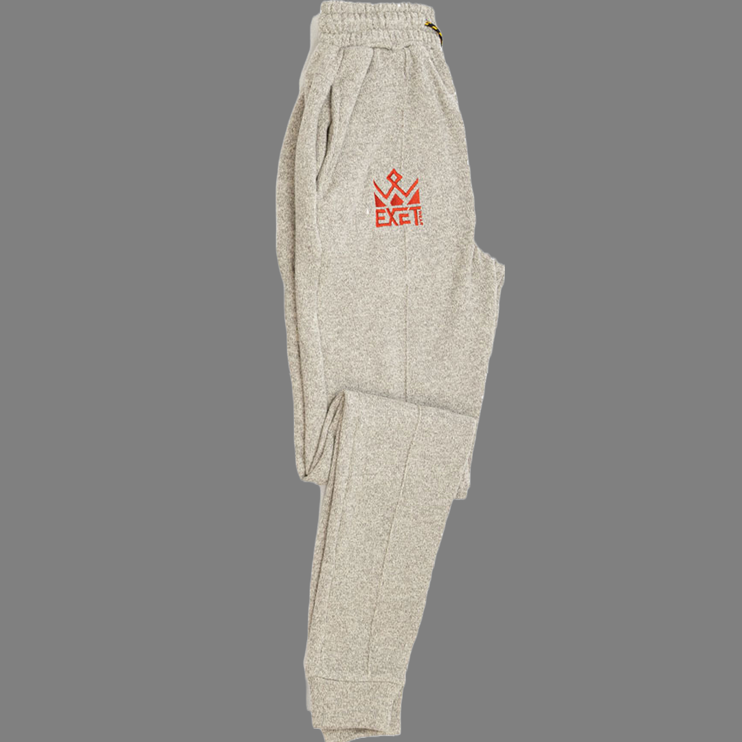 Men Fleece Sweatpants (Floral white)