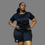Women Fleece Shorts (black)