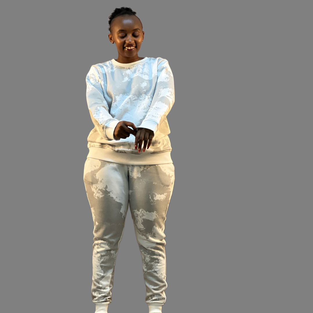 Women Camo Sweatsuit (White)